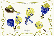 Padel Tennis - Clipart & Patterns, a Sport Illustration by ArtMaslyana (Thumbnail 4 of 8)