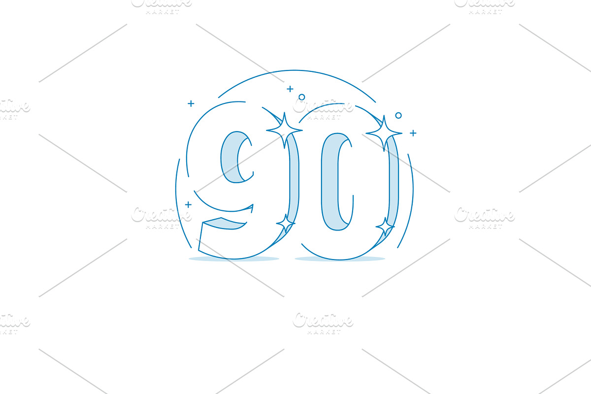 Anniversary 90. 3d number ninty, a Decorative Illustration by Sunny (Photo 2 of 2)