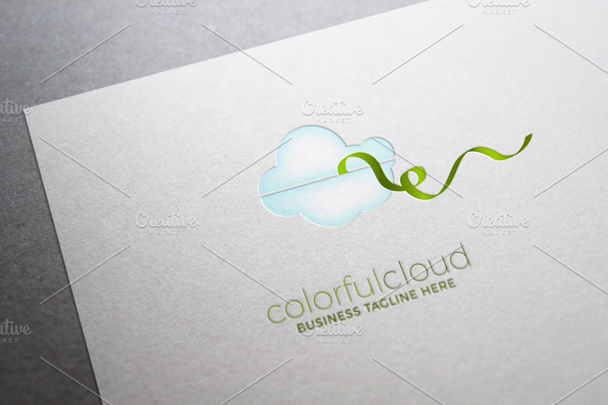 Colorful Cloud Logo, a Branding & Logo Template by chiara (Photo 3 of 3)