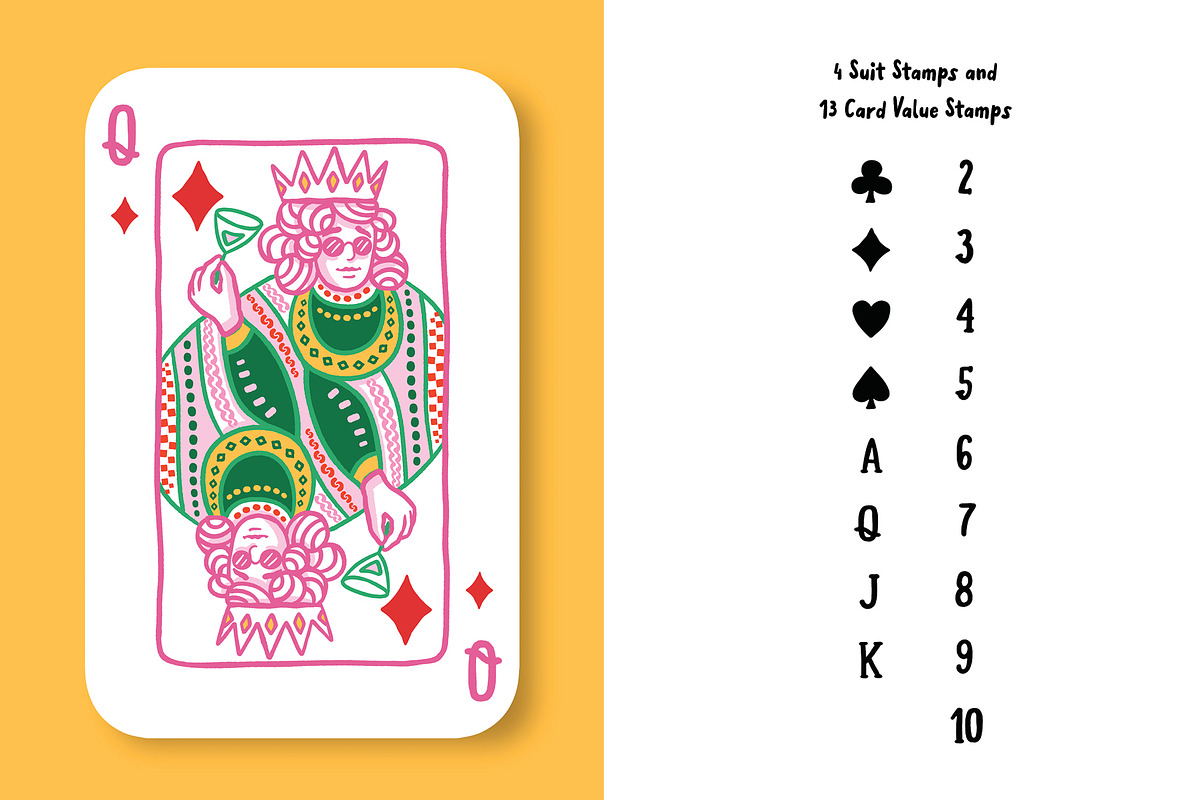 Whimsy Playing Cards for Procreate, a Brush Add-On by Pencil Twist (Photo 4 of 11)
