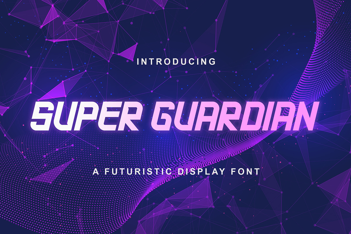 Super Guardian - Futuristic Sans Fon, a Sans Serif Font by StringLabs (Photo 1 of 10)