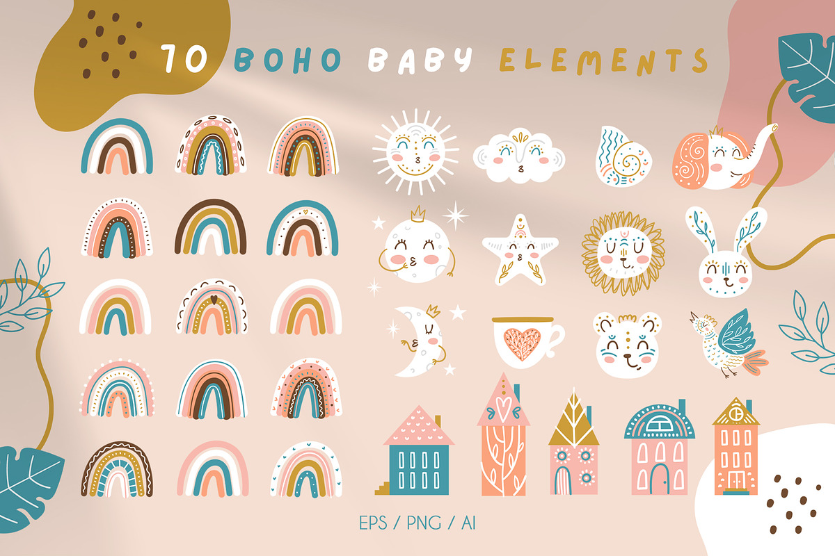 Boho baby collection, an Illustration by JuliyArt (Photo 2 of 14)