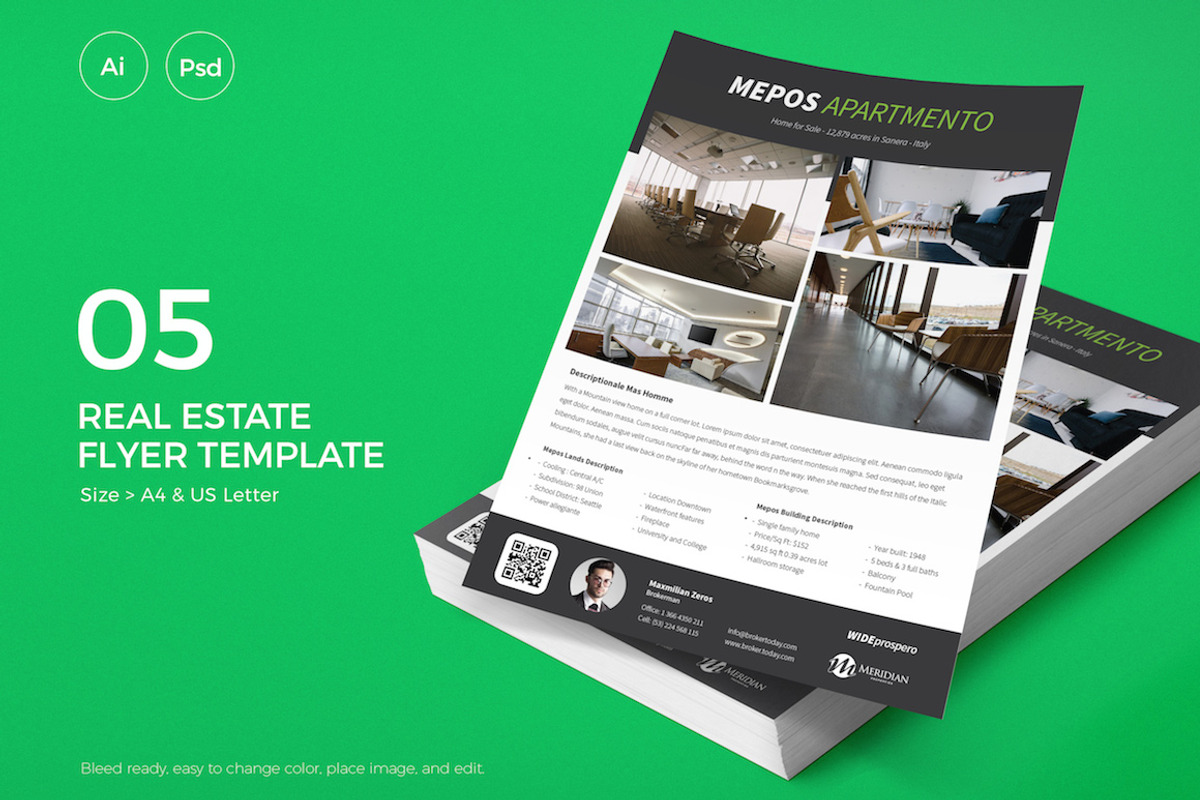 Real Estate Flyer - 05, a Flyer Template by Slidewerk