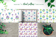 Watercolor Hydrangea Floral Clipart, an Illustration by ColorfulNest (Thumbnail 6 of 7)