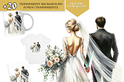 Bride and Groom Back Clipart Wedding, a Person Illustration by VM PARTYS  BY TAIRUMA (Thumbnail 2 of 10)