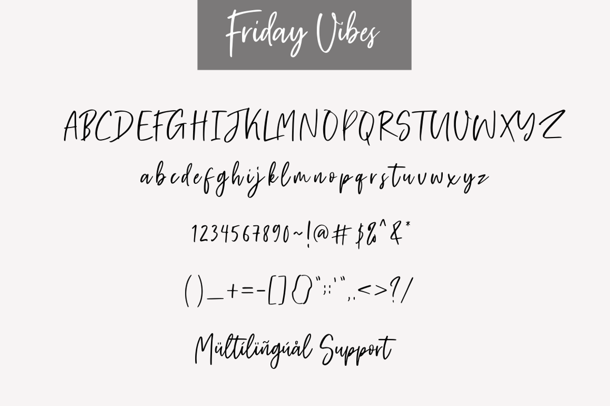 Friday Vibes - Handwritten Font preview 8