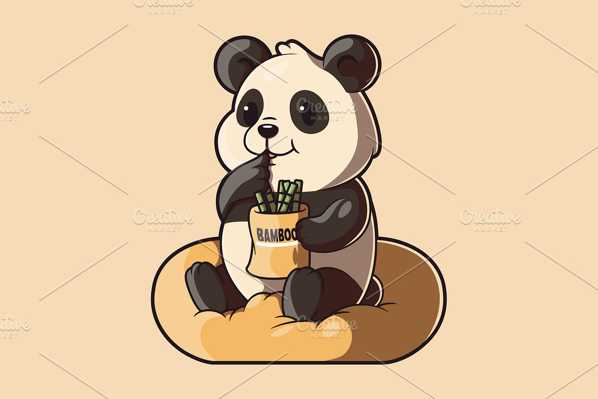 Bamboo Eater!, an Animal Illustration by pedrors