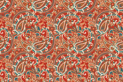 4 Fabric Paisley seamless patterns, a Pattern Graphic by antalogiya (Thumbnail 4 of 5)