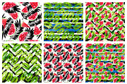 Watercolor Watermelons & Ice creams, a Pattern Graphic by Midstream (Thumbnail 7 of 8)