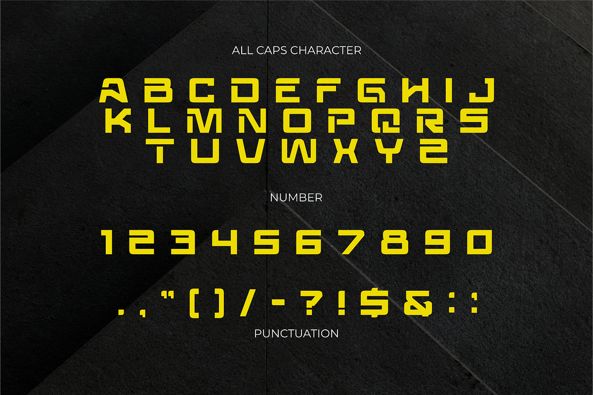 Briganix – Futuristic Modern font, a Sans Serif Font by Vroz Studio (Photo 2 of 8)