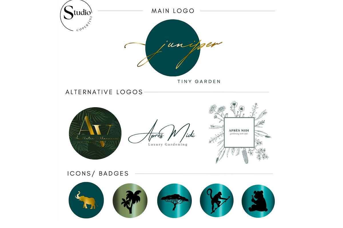 Canva Branding Kit Green Forest, a Branding & Logo Template by CopertiniStudio (Photo 2 of 7)