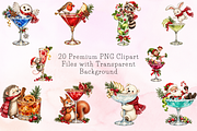 Whimsical Christmas Cocktail PNGs, a Decorative Illustration by Ink Gallery (Thumbnail 5 of 13)
