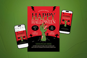 Happy Halloween Flyer Set, a Flyer Template by The Good Store
