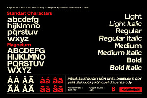 Magnetum - Sans Serif Font Family