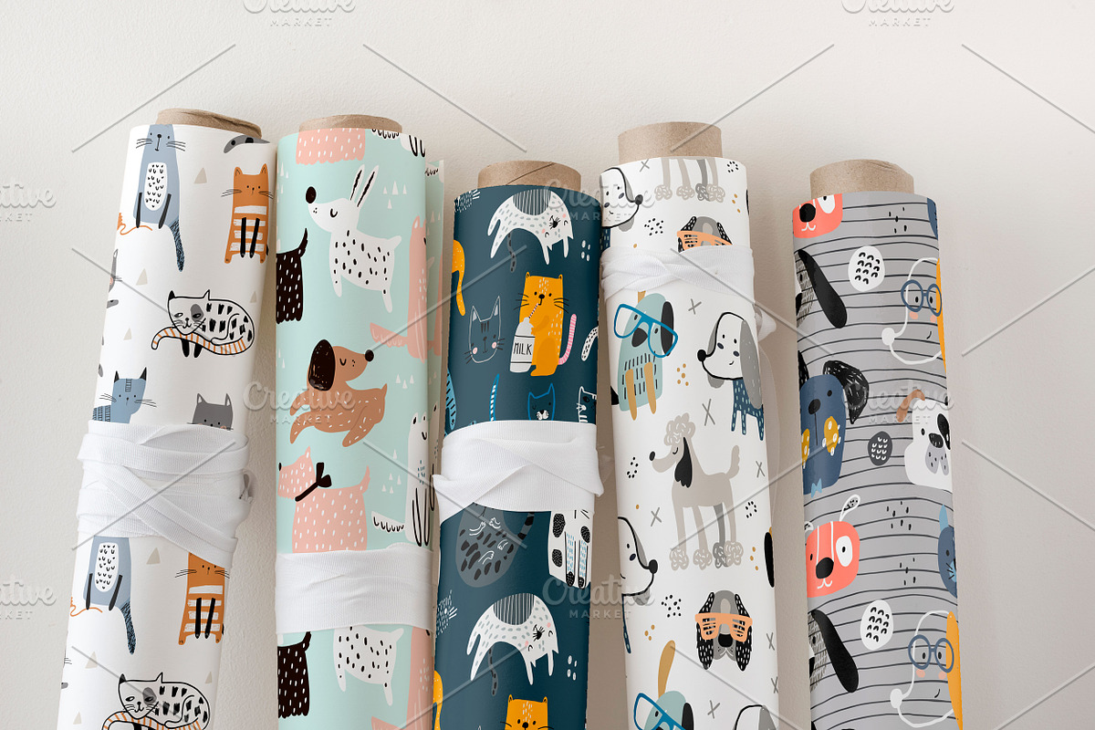 Cats&Dogs graphic collection, a Pattern Graphic by solmariart (Photo 7 of 8)