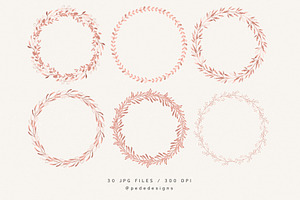 Rose Gold Wreaths