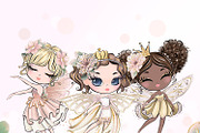Magical Fairies Clipart, a Decorative Illustration by Masha  Studio (Thumbnail 2 of 6)