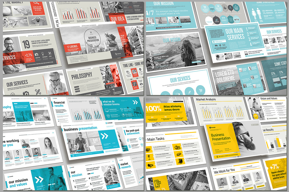 PowerPoint Presentation Bundle Vol., a Presentation Template by TypoEdition