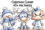 Christmas Clipart Bundle, an Illustration by Pixels.Craft (Thumbnail 1 of 6)