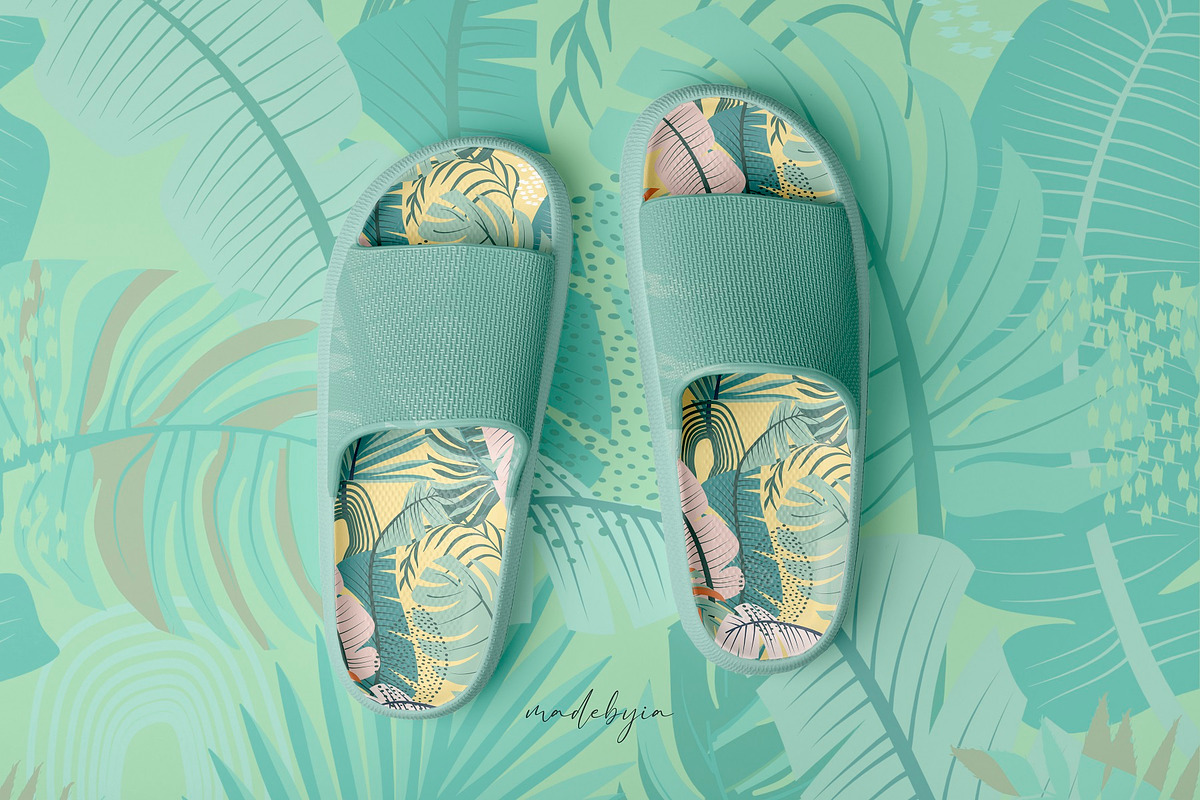 TROPICAL LEAVES Vector Patterns, a Pattern Graphic by Madebyia (Photo 4 of 10)