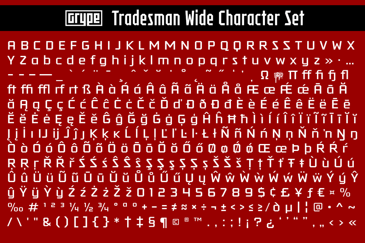 Tradesman Wide Family preview 3
