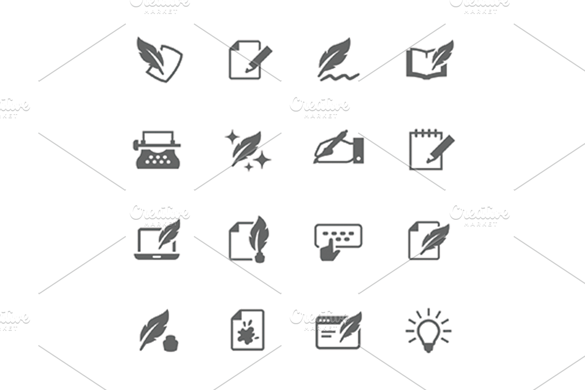 Simple Writing icons, an Icon by Davooda