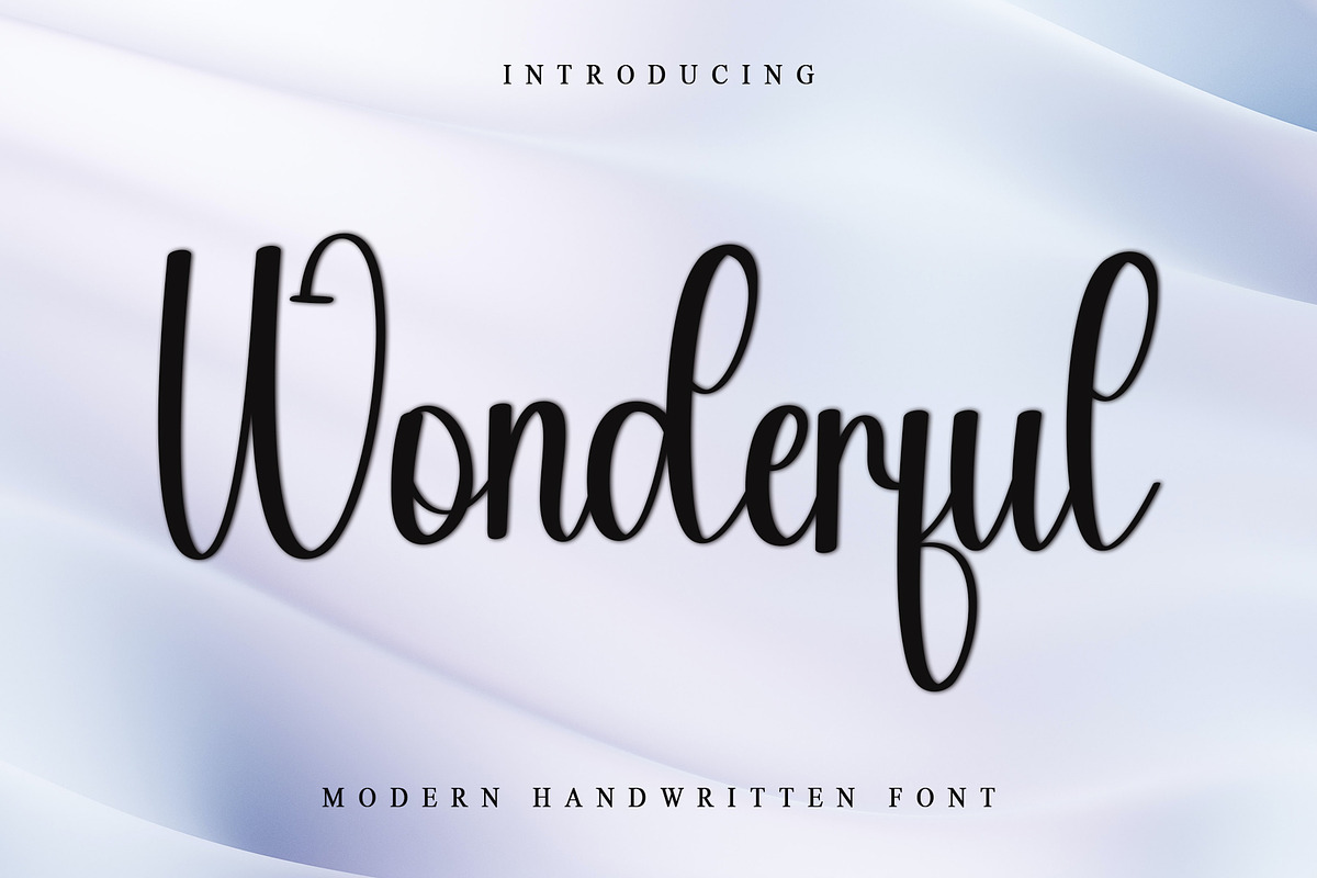 Wonderful, a Handwritten Font by FreshTypeINK (Photo 1 of 6)