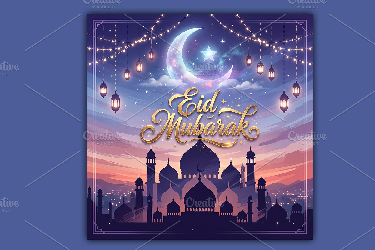 Dreamy Twilight Eid Mubarak, a Holiday Photo by microtasker (Photo 1 of 2)