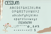 CESIUM, a Handwritten Font by Sirinart (Thumbnail 2 of 5)