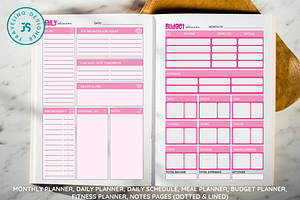 PLANNER SET - 3 COLOR THEMES