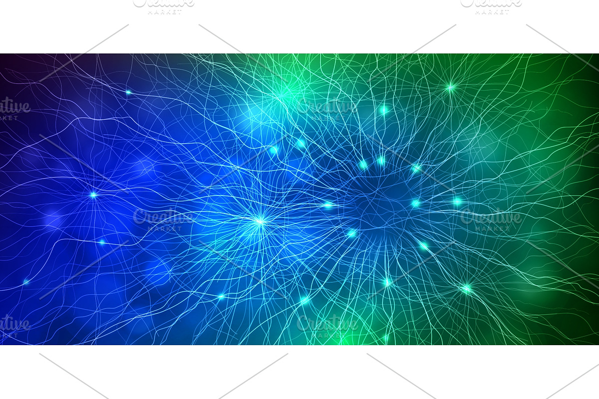 Neural network background with, a Technology Illustration by art PVP ...