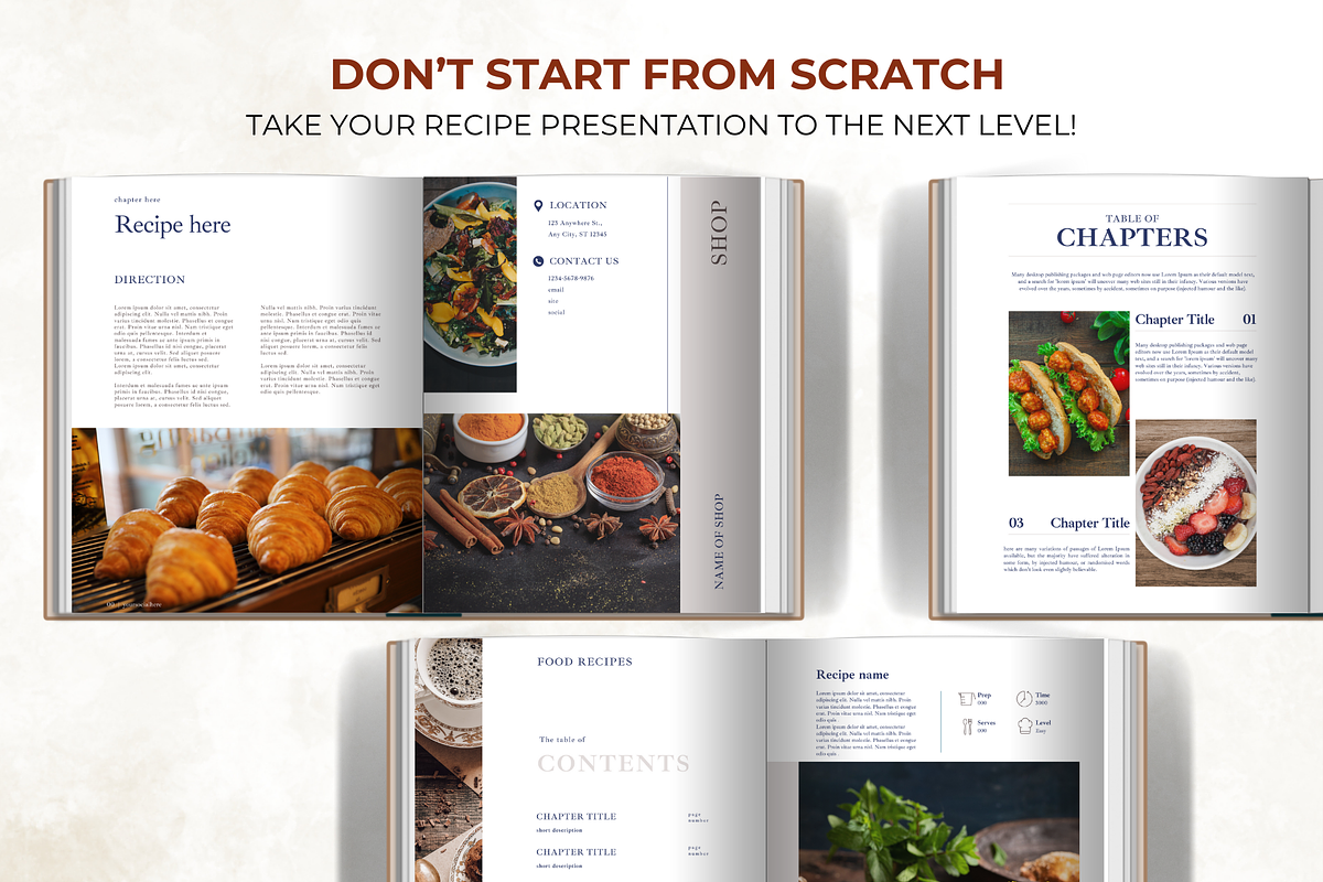 Aesthetic Recipe Book Template, a Presentation Template by Digital By Nikoleta (Photo 9 of 11)