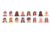 Collection of faceless female avatar, a Person Illustration by Yayasya (Thumbnail 1 of 3)
