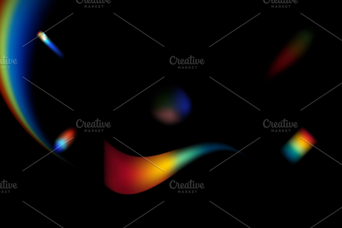 50 Crestal Rainbow Light Overlay Set, a Texture Graphic by MRI STUDIO (Photo 4 of 17)