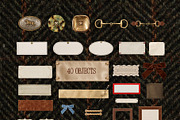 Heritage Textile & Frames Kit, an Object Graphic by Hello Muse (Thumbnail 7 of 14)