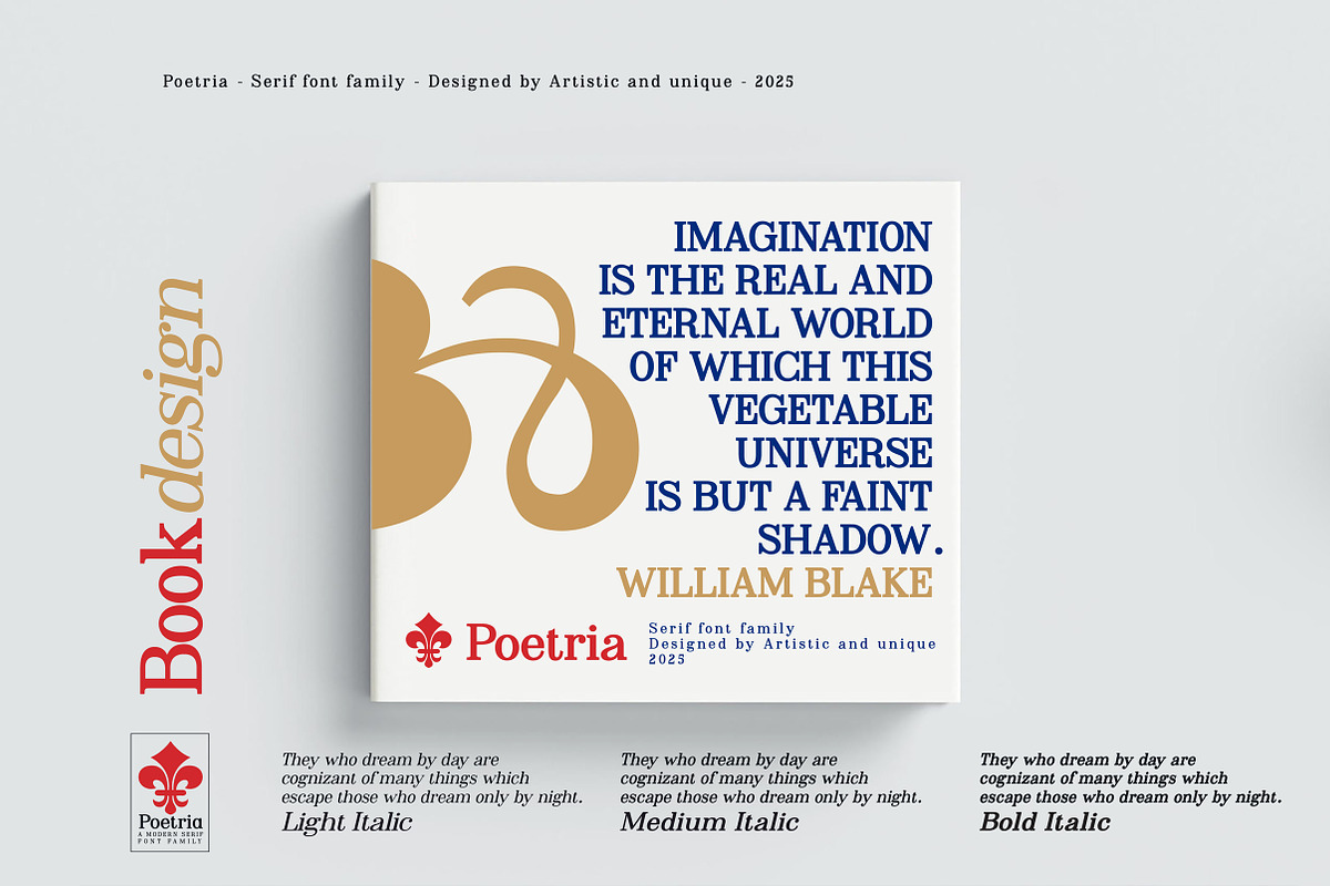 Poetria - Serif Font Family, a Serif Font by Artistic & Unique (Photo 11 of 15)