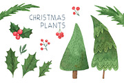 CHRISTMAS - WATERCOLOR CLIP ART, a Decorative Illustration by Kattarina Po (Thumbnail 5 of 8)