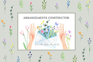 Watercolor Delicate Floral Kit