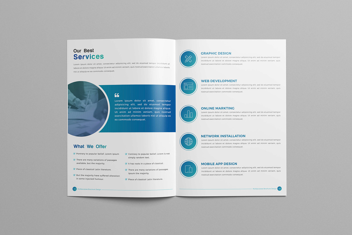 Company Profile Brochure - 18 Pages, a Brochure Template by Divergent Studio (Photo 5 of 9)