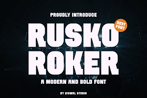 Rusko Roker - Bold Modern Font