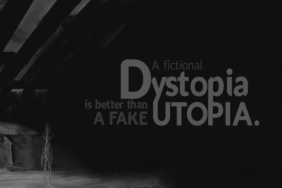 Dystopia Typeface preview 4