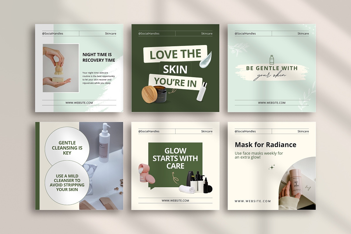 Skincare Instagram Marketing Temp, a Social Media Template by Snapybiz (Photo 6 of 10)