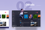 Apple OS Future UI Kit - Music, a Product Mockup by Orizon Design (Thumbnail 6 of 11)
