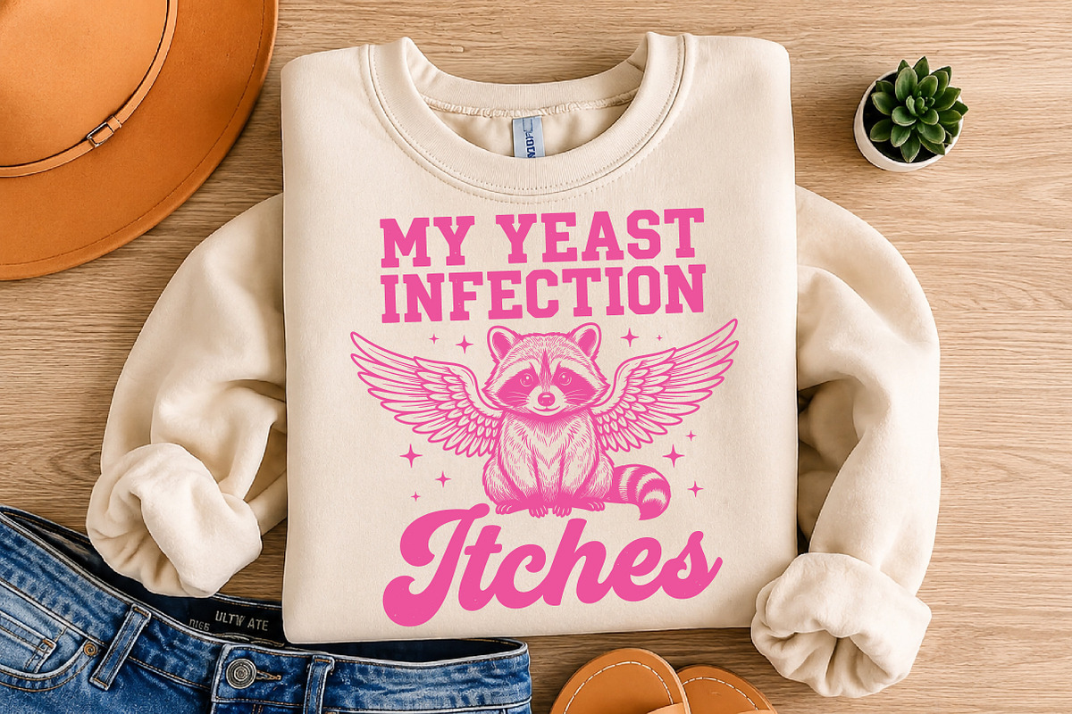 My Yeast Infection Itches T-shirt, an Animal Illustration by Libby Wishes (Photo 3 of 3)