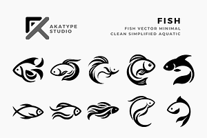 Fish Vector Icon, an Icon by Akatype Studio