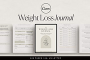 Weight Loss Journal Canva Template, a Presentation Template by HelloKarla (Thumbnail 1 of 6)