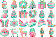Brushstroke Christmas Clipart, an Illustration by Libby Wishes (Thumbnail 2 of 7)