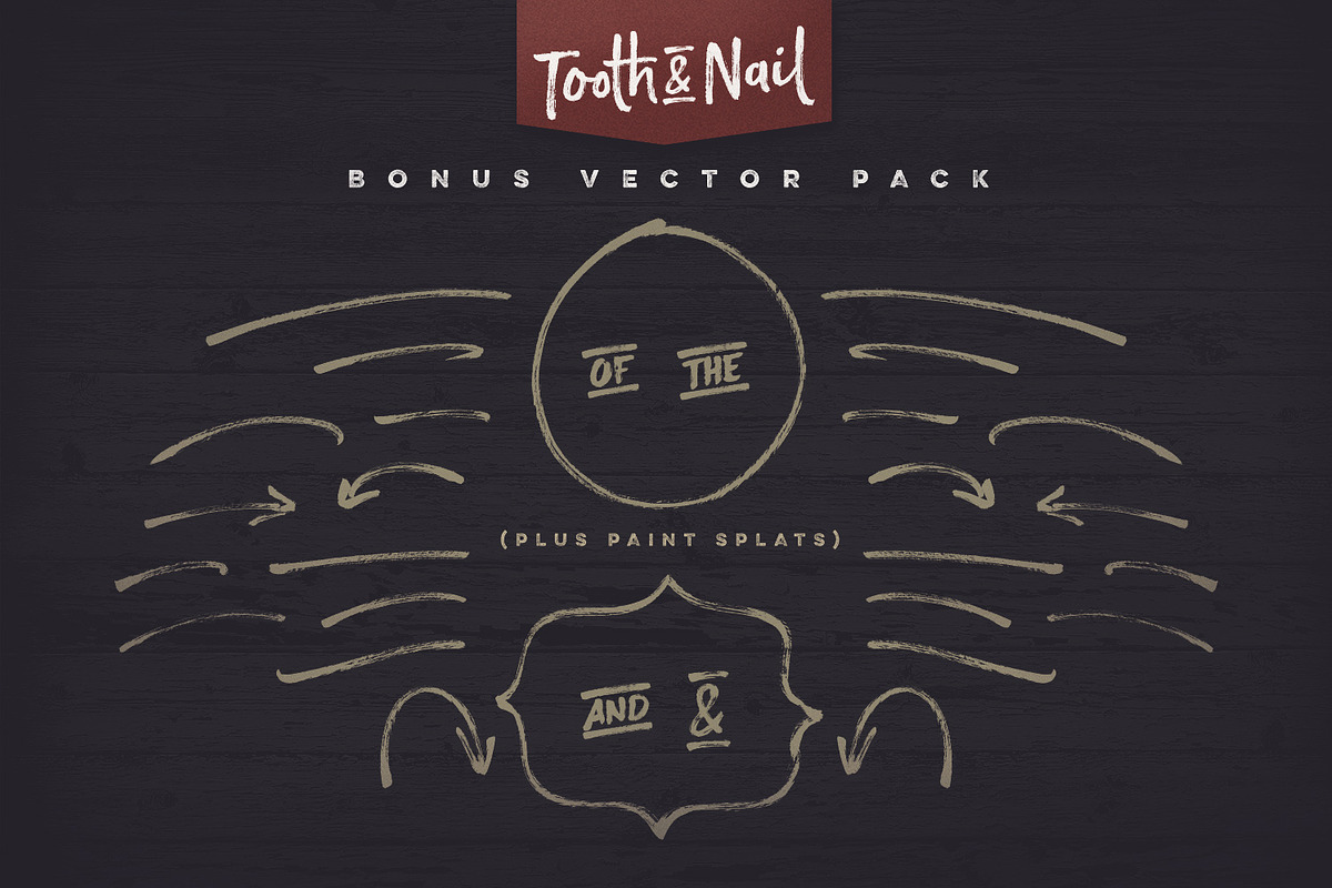 Tooth & Nail Dry Brush Font preview 8