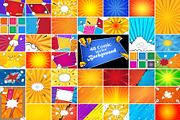 48 Vector Comic Background Bundle, a Background Graphic by MRI STUDIO (Thumbnail 1 of 18)