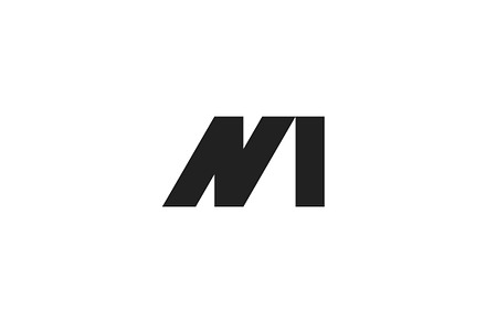 Initial NM Monogram Logo Design